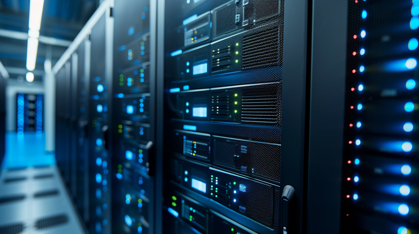 Bild på server hosting wordpress